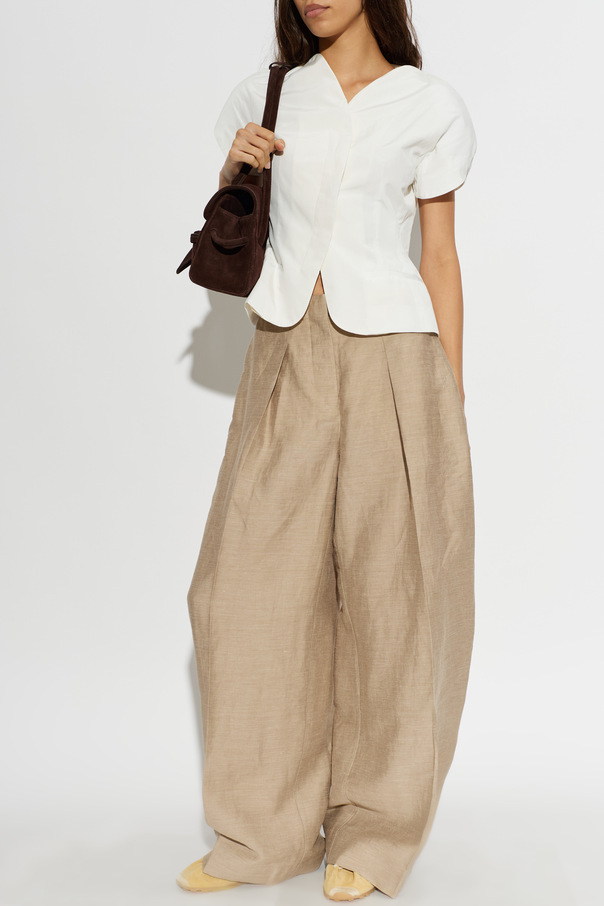Jacquemus Pantaloni cu croială dreaptă „Ovalo”
