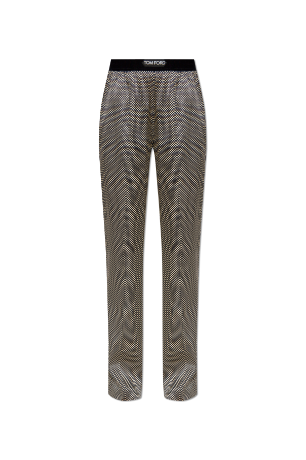 Silk trousers with polka dot pattern od Tom Ford