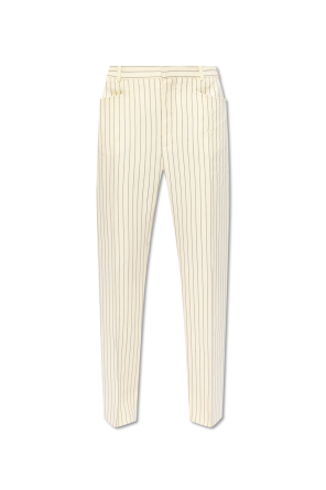Spodnie ze wzorem w prążki od Tom Ford