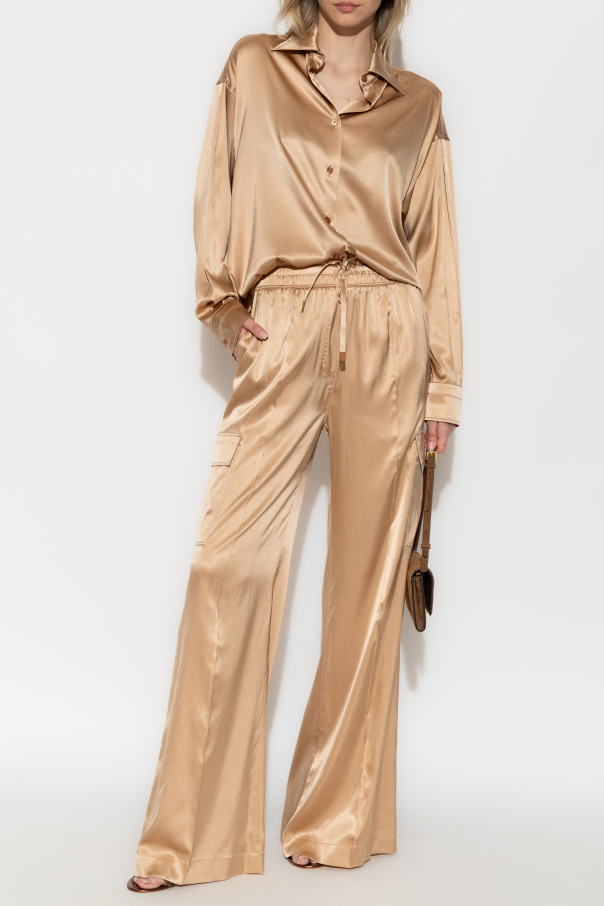 Tom Ford Pantalones de seda tipo cargo