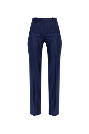 Pantalones de lana con raya marcada