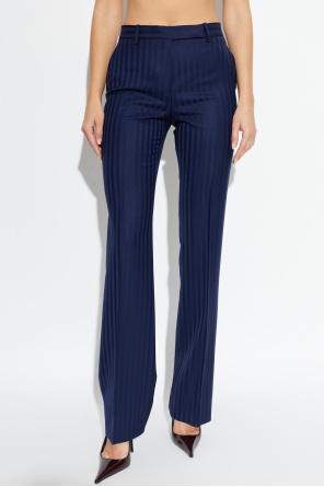 Tom Ford Calças de lã vincadas