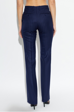 Tom Ford Calças de lã vincadas