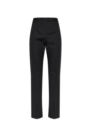 Creased trousers