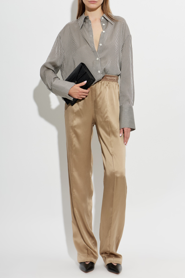 Tom Ford Jedwabne spodnie