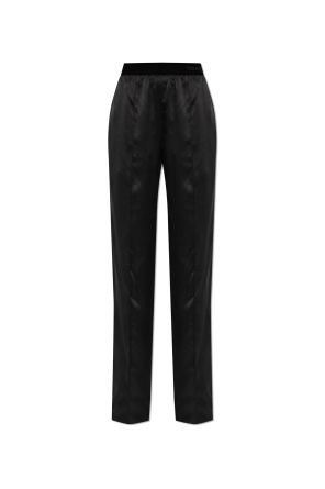 Silk trousers