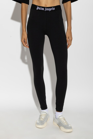 Palm Angels Leggings com logótipo