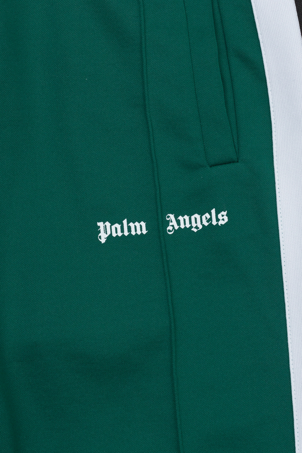 Palm Angels Kids Moschino logo-patch cotton track pants