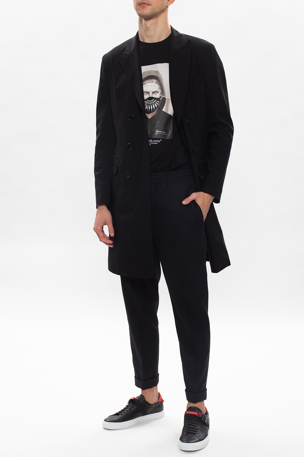 Neil Barrett Pleat-front margiela trousers