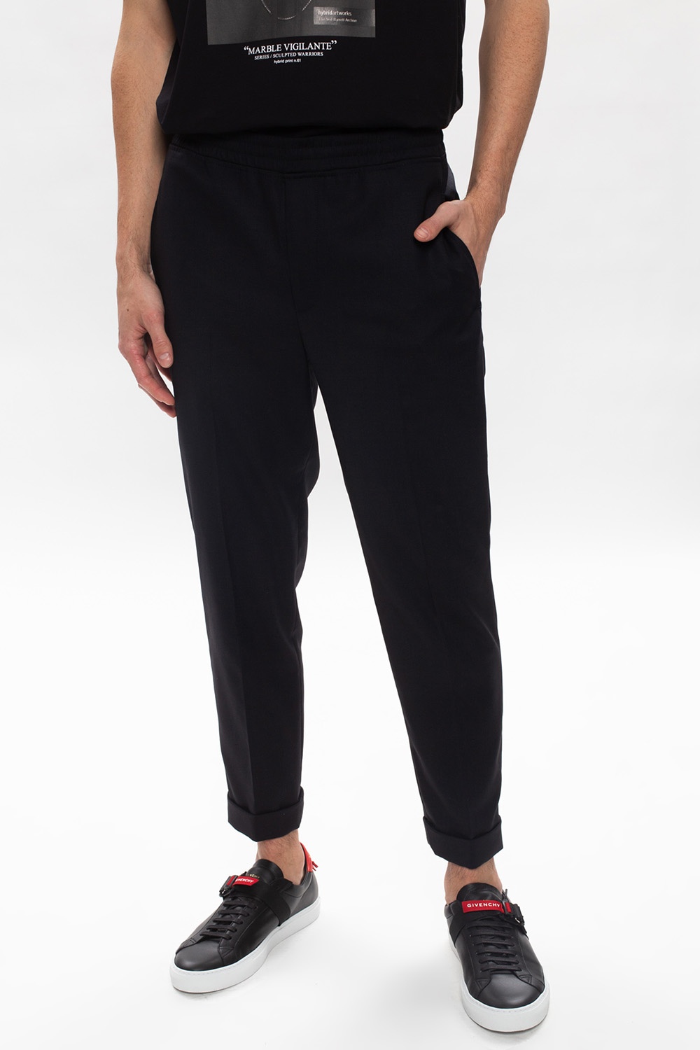 Neil Barrett Pleat-front margiela trousers