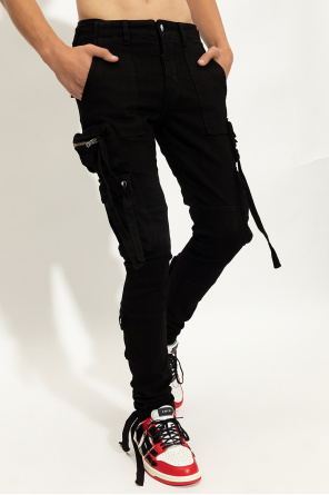 Amiri Checkerb Trousers with multiple pockets