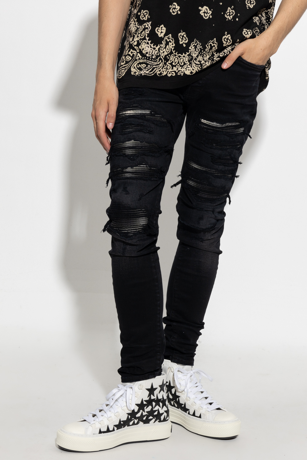 Amiri Jeans with vintage effect