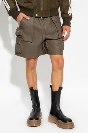 Amiri Leather shorts