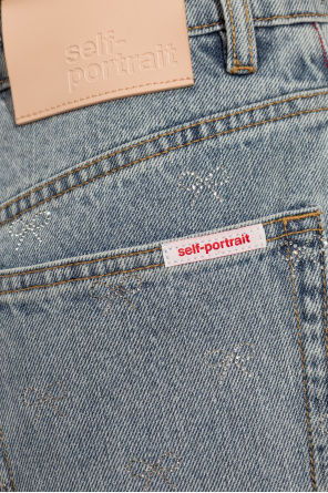 Self-Portrait Vaqueros con aplicaciones brillantes