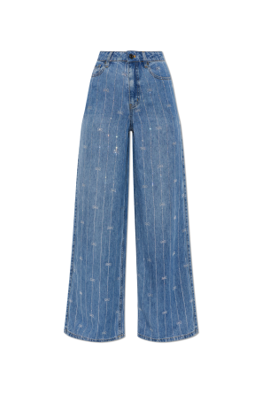 Jeans with shimmering sequins