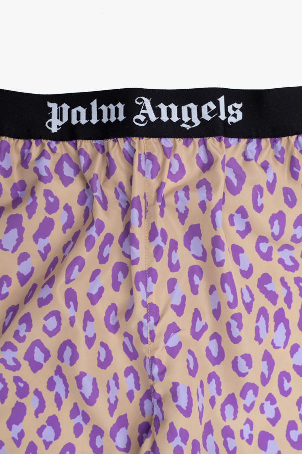 Palm Angels Kids Island trousers with animal motif