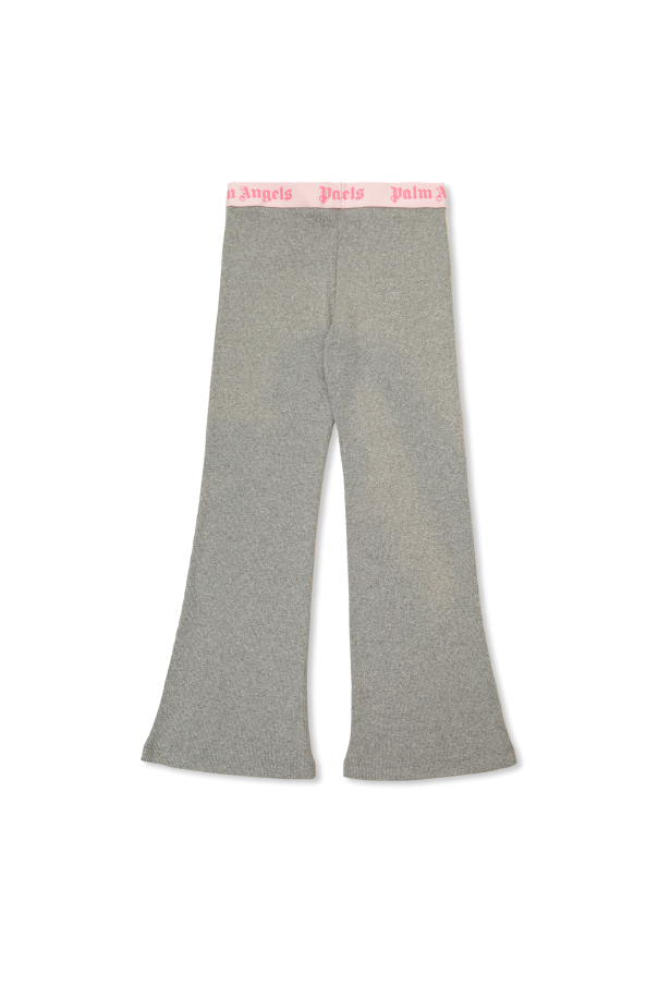 Palm Angels Kids Flared leg trousers