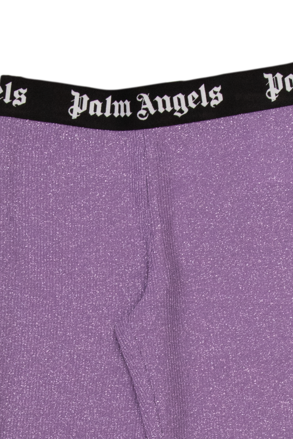 Palm Angels Kids dress trousers with lurex yarn