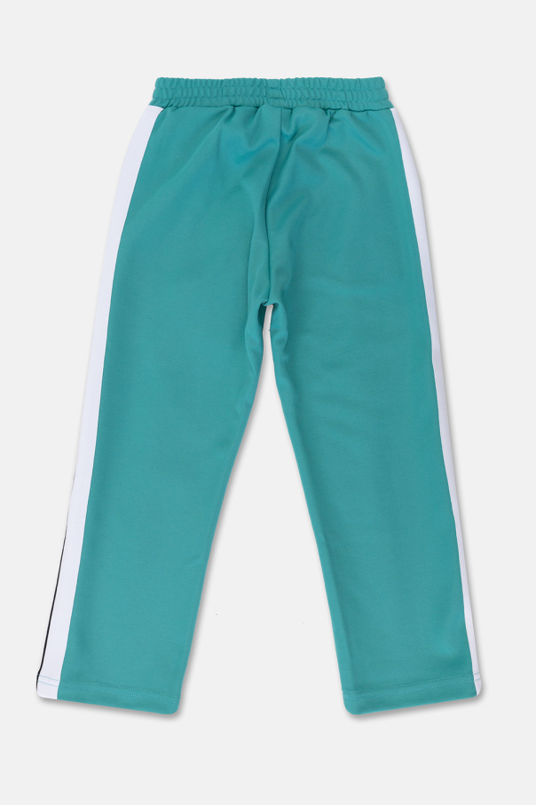 Bershka Mom jeans van organisch katoen met scheuren en distressed zoom in donkerblauw Trousers with logo