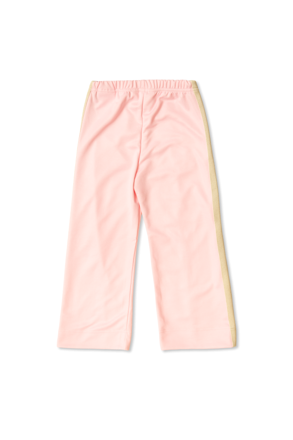 Palm Angels Kids Sweatpants with straight-leg cut