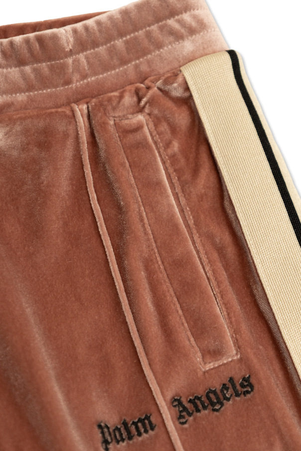 Palm Angels Kids Velour sweatpants