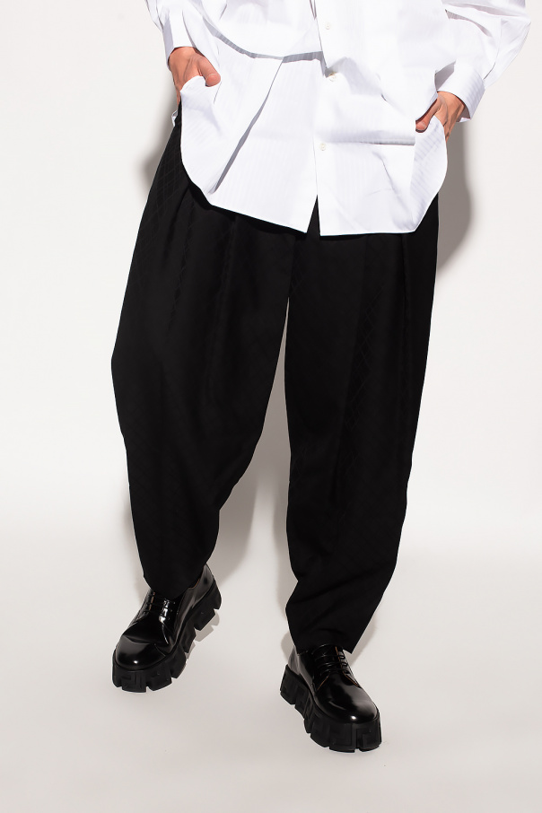 Black La Bomba high-rise trousers - size FR 36