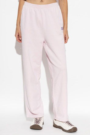 American Vintage Pantaloni de trening cu logo imprimat