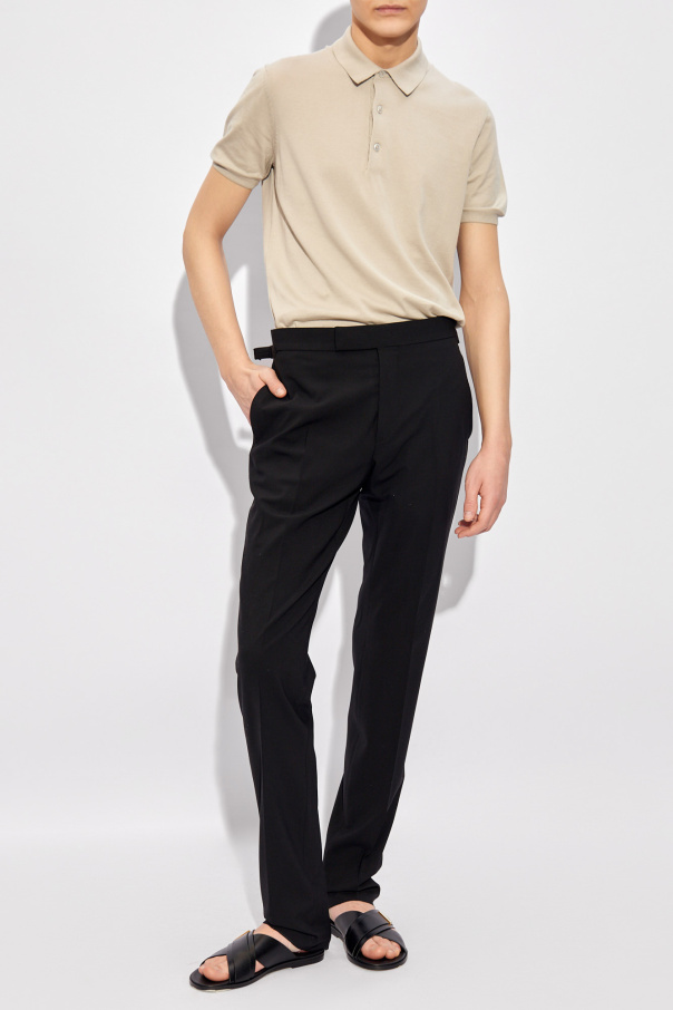 Tom Ford Wool pleat-front trousers