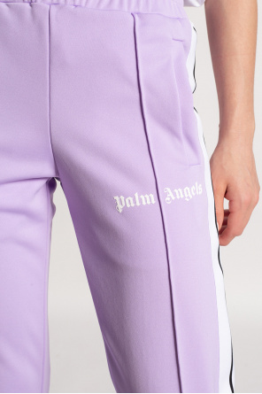 IetpShops Germany - Purple Sweatpants with logo Palm Angels - cash only  baggy jean shorts washed indigo