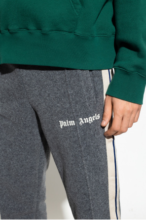 Palm Angels trousers high-waisted with logo