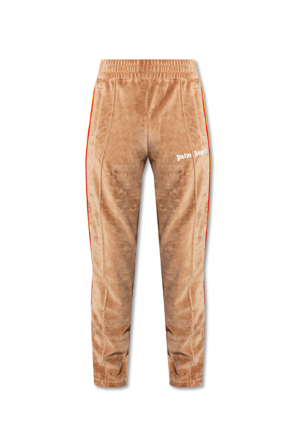 Palm Angels Wool trousers with side stripes