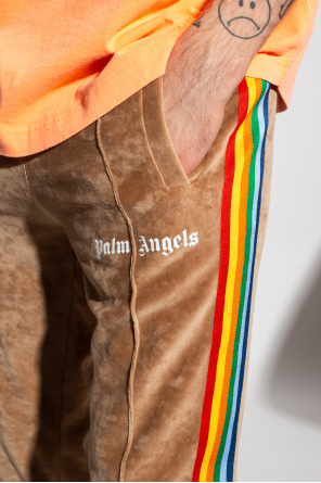 Palm Angels Wool trousers with side stripes