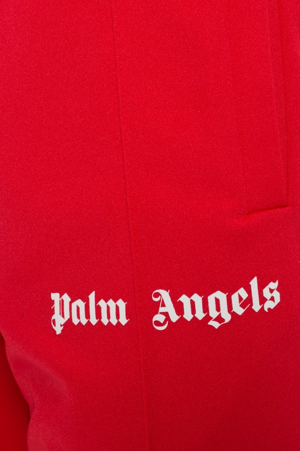 Red T-shirt with logo Palm Angels - Vitkac TW