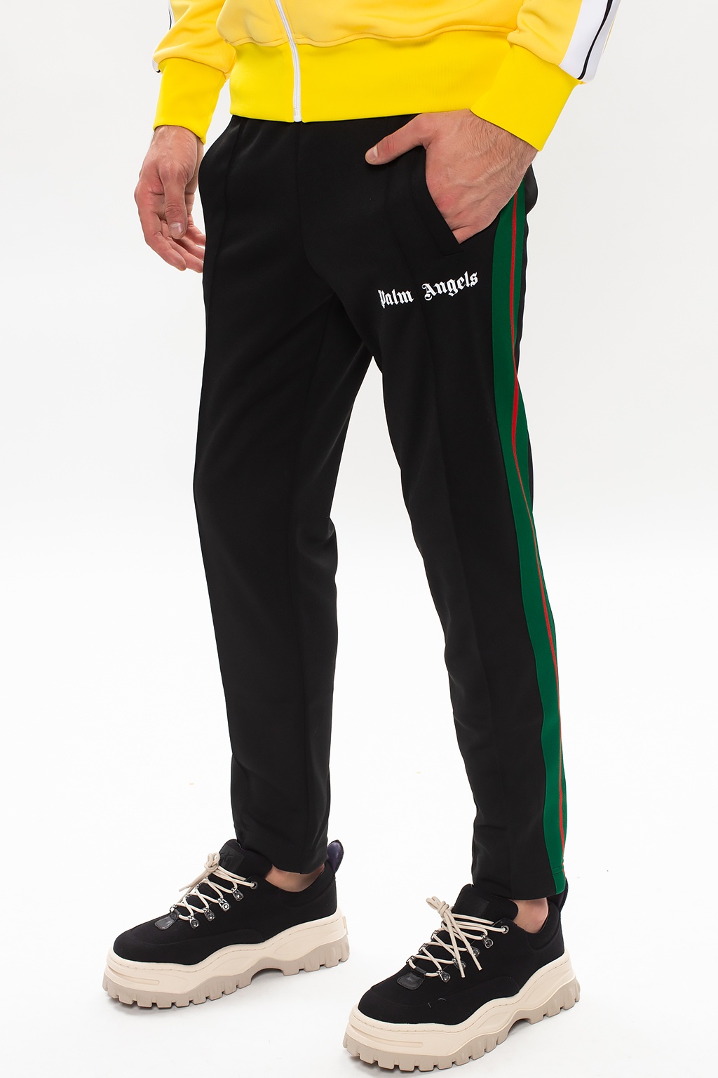 Black Side-stripe sweatpants Palm Angels - Vitkac Germany
