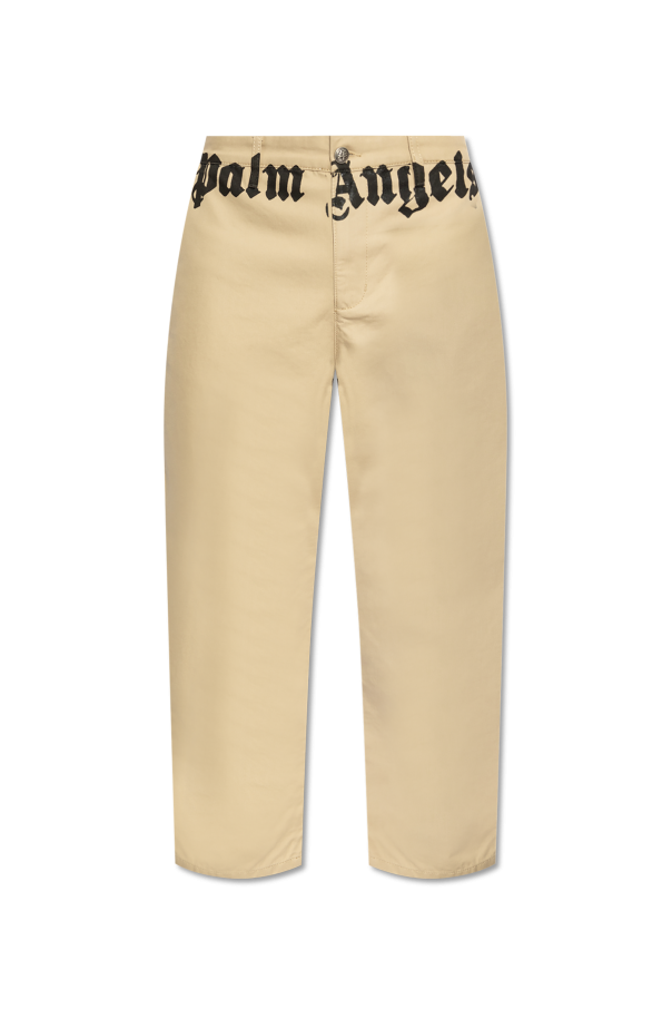 Palm Angels Spodnie z szerokimi nogawkami