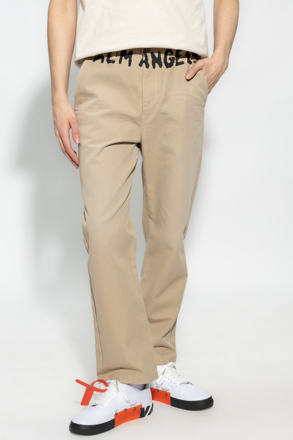 Palm Angels Maxi trousers with logo