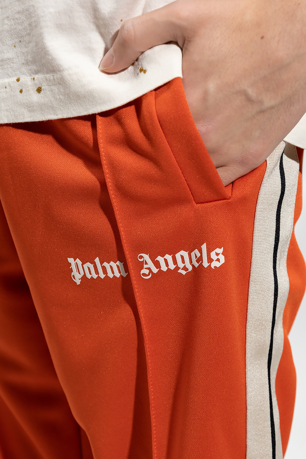 PALM ANGELS TRACK PANTS in orange - Palm Angels® Official