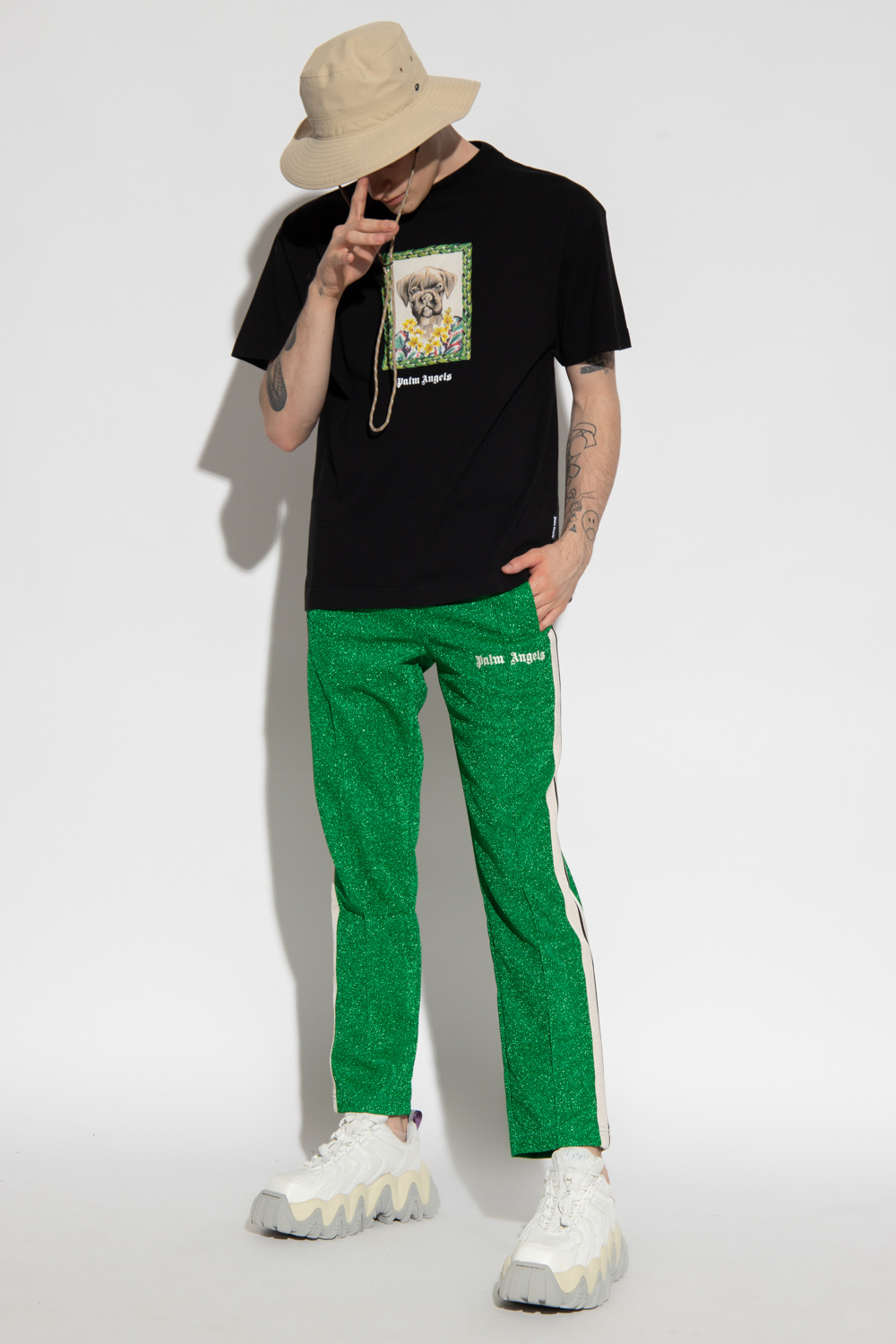 Palm Angels trousers Hero with logo