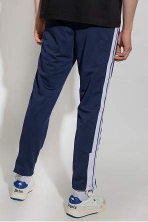 Palm Angels Navy Trousers with logo