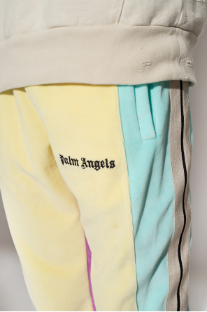 Palm Angels Welurowe spodnie dresowe