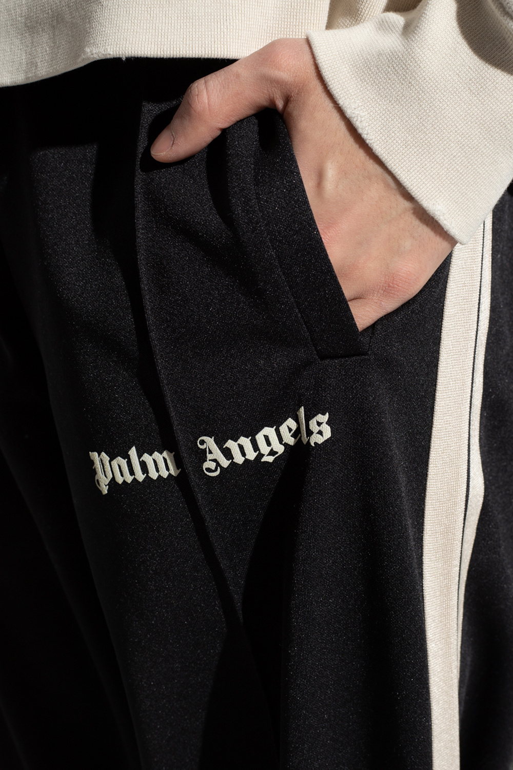 Palm Angels VETEMENTS logo waistband mid-rise leggings