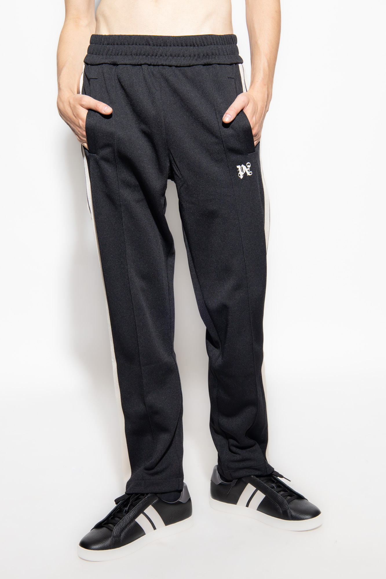 Palm Angels Monogram-embroidered sweatpants