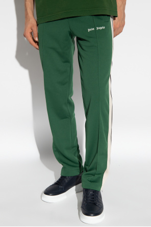 Green Trousers with logo Palm Angels - GenesinlifeShops Canada