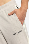 Palm Angels GREY Pants with logo