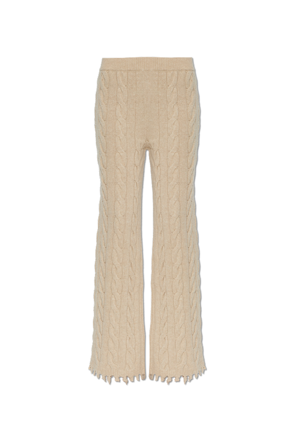 Wool trousers with a decorative weave od Akep