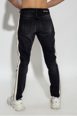 Palm Angels Jeans with side stripes