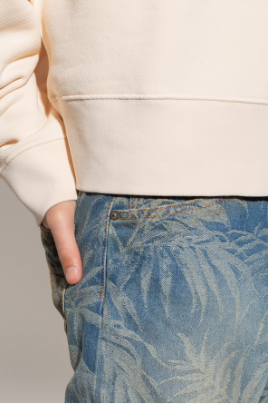 Palm Angels Jeans with floral motif
