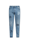 Palm Angels Jeans with logo patches