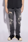 Palm Angels GREY Jeans with logo