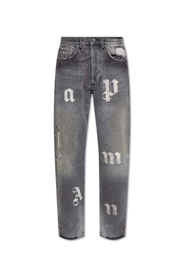 Palm Angels Jeans with raw finish